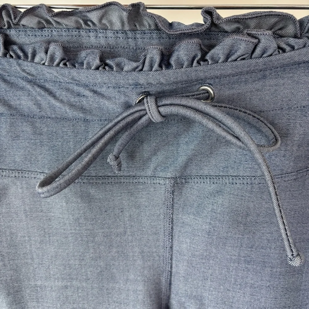 Year of Ours Blue Denim Papersack Sporty Leggings Size Medium